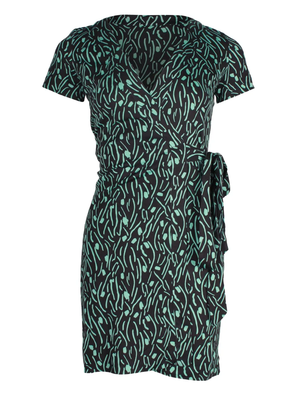 Diane Von Furstenberg Vintage silk mini dress | Black | Image 1
