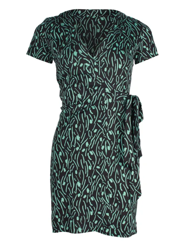vintage silk mini dress 60s Vintage Blue Green Check Silk Mini Dress, Ruched Trim