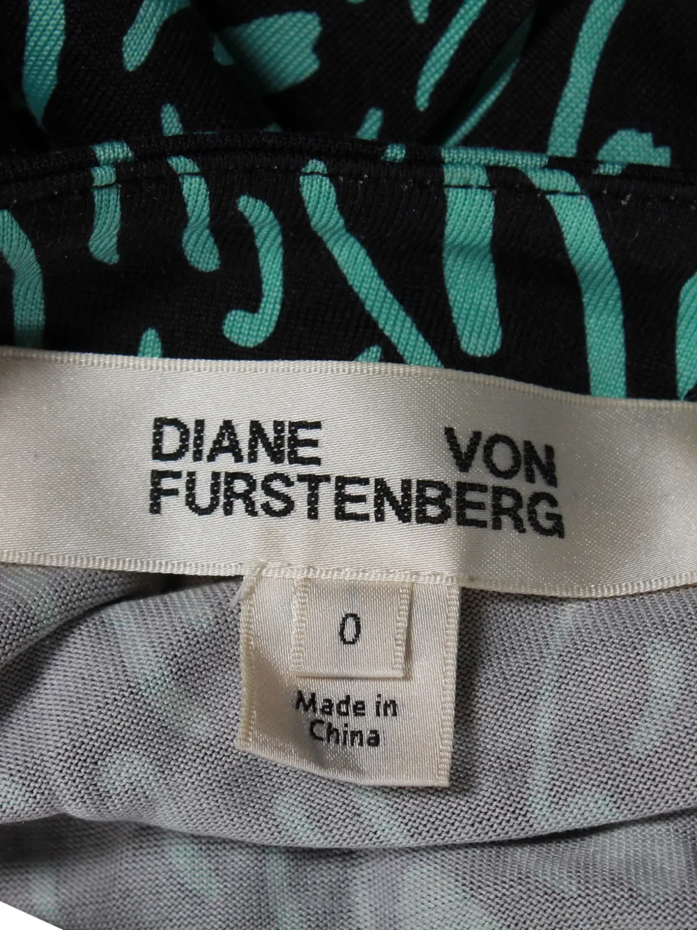 Pre-owned Diane Von Furstenberg Vintage Silk Mini Dress In Black