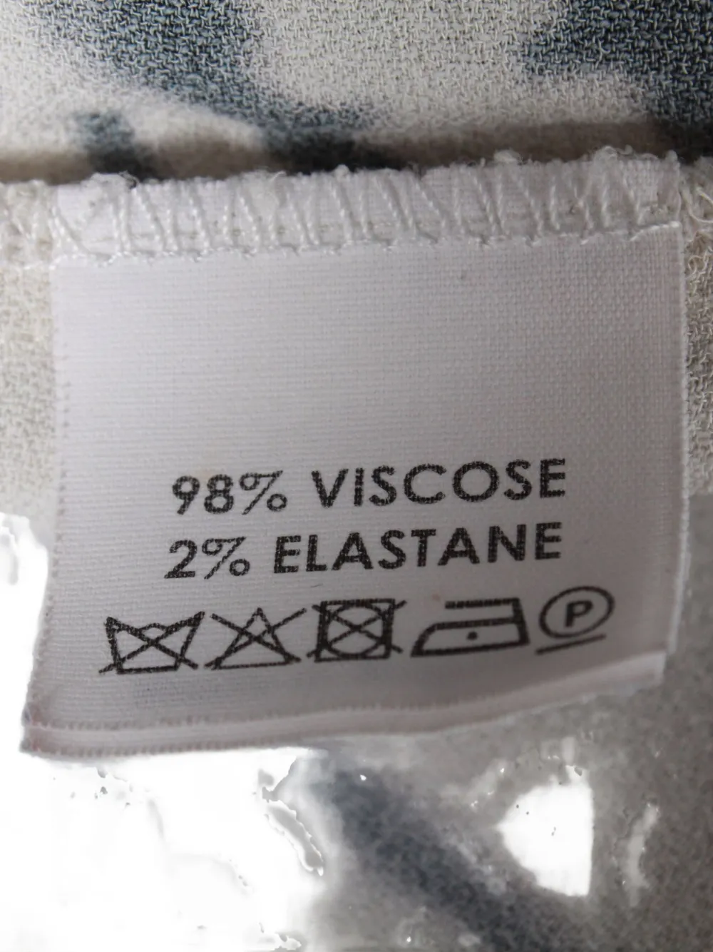 Pre-owned Dries Van Noten Abstract-print Velvet-trimmed Blouse In White