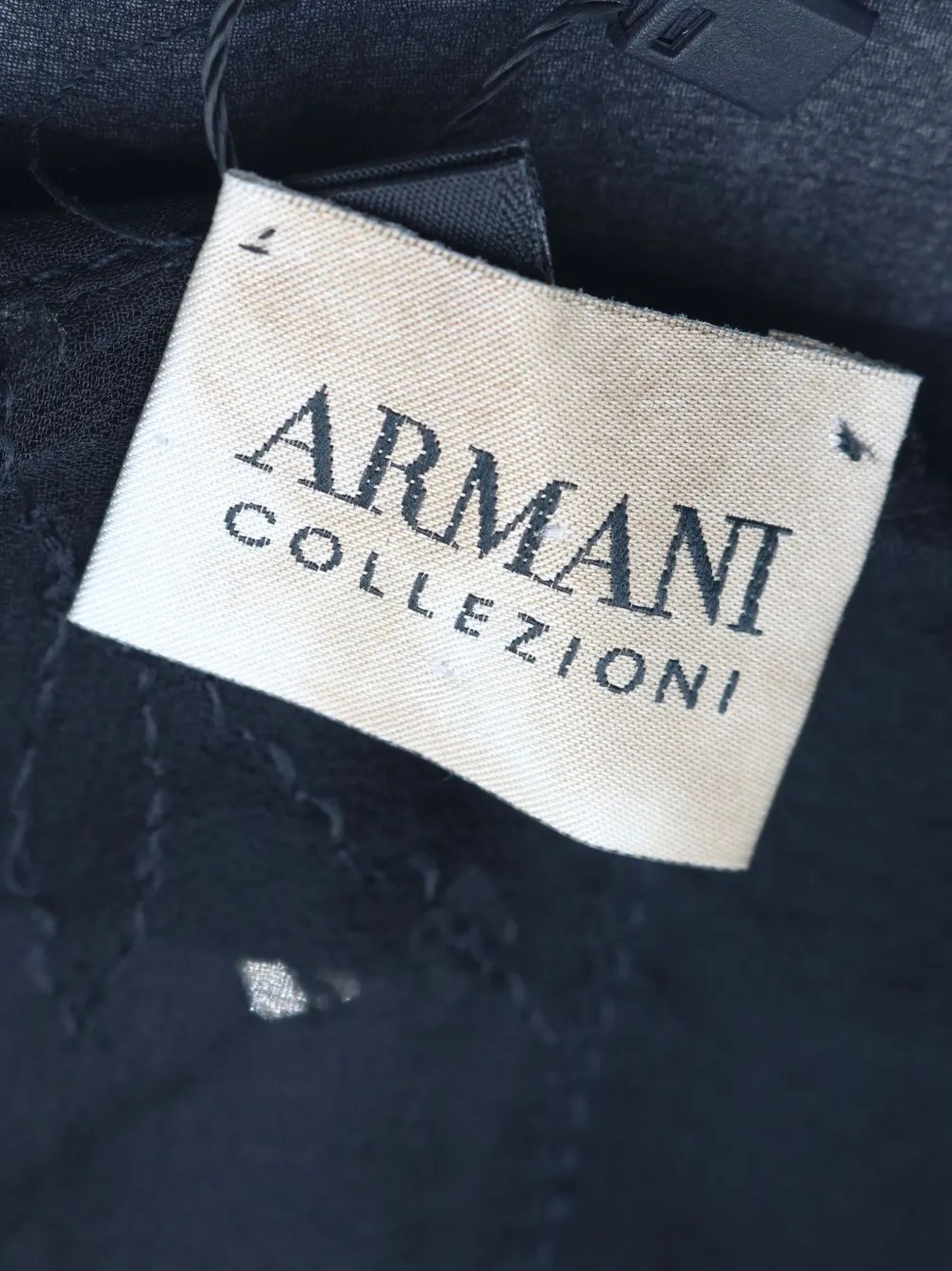 Pre-owned Giorgio Armani Sequin-embellished Scarf In Black