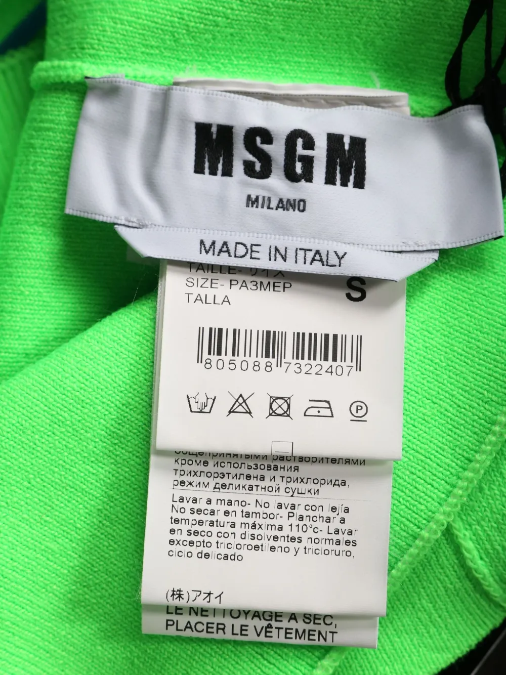 Pre-owned Msgm Ribbed-knit Sleeveless Top In Green