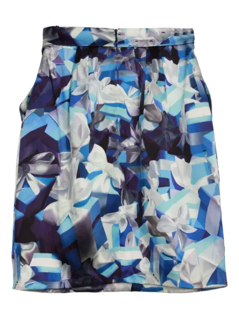 Mary Katrantzou pleated floral-print skirt