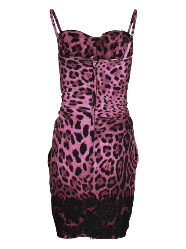 Dolce Gabbana Pre-Owned Vestido Drapeado Con Estampado De