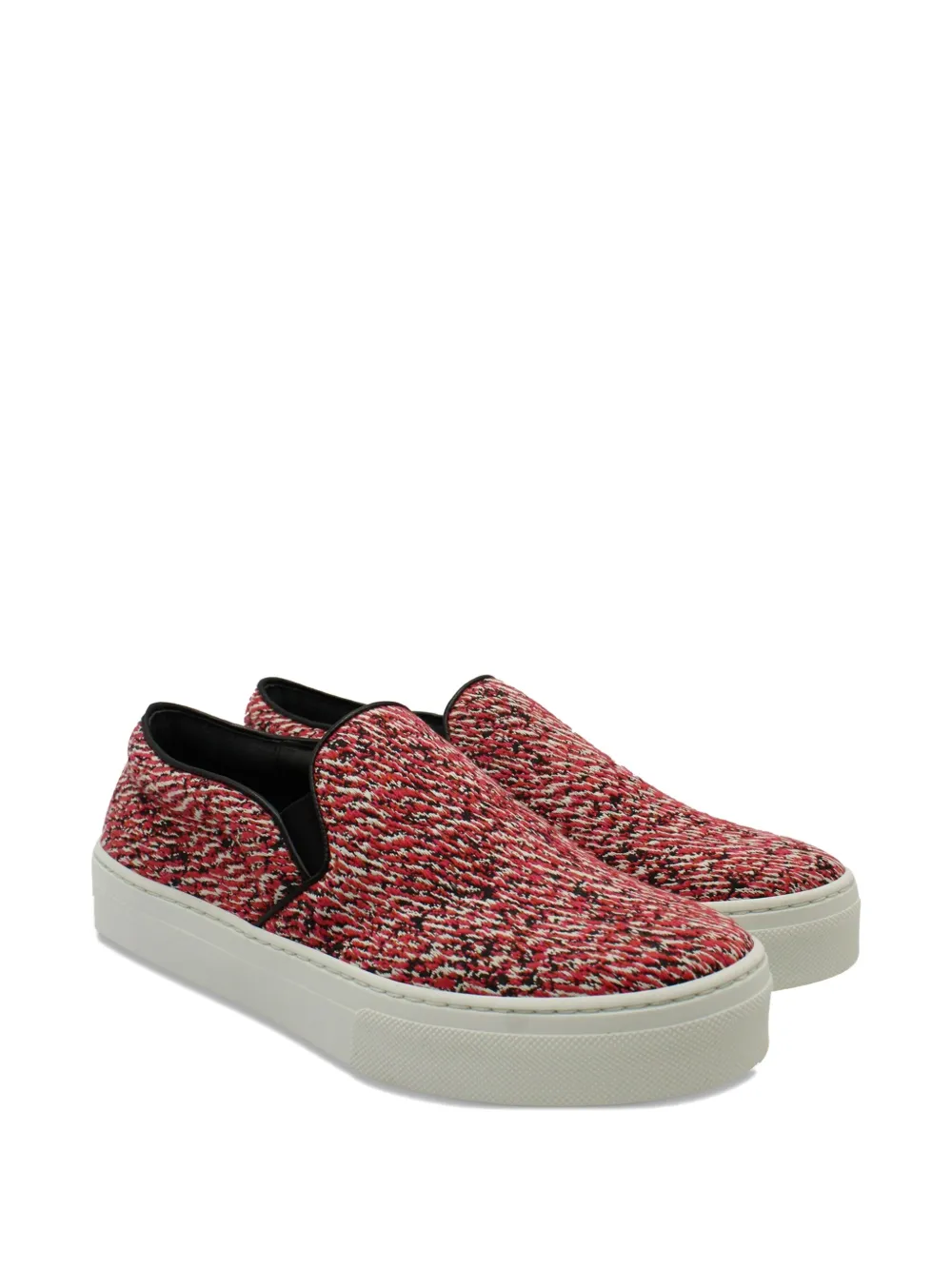 Celine Pre-Owned tweed slip-on sneakers - Rood