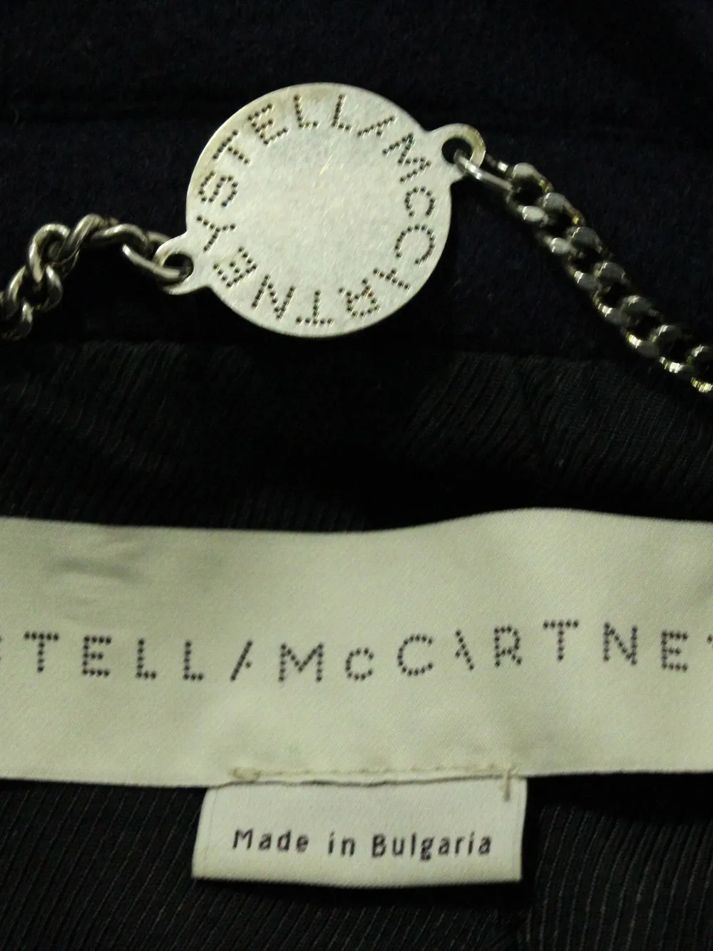 Pre-owned Stella Mccartney Notched-lapel Coat In Blue