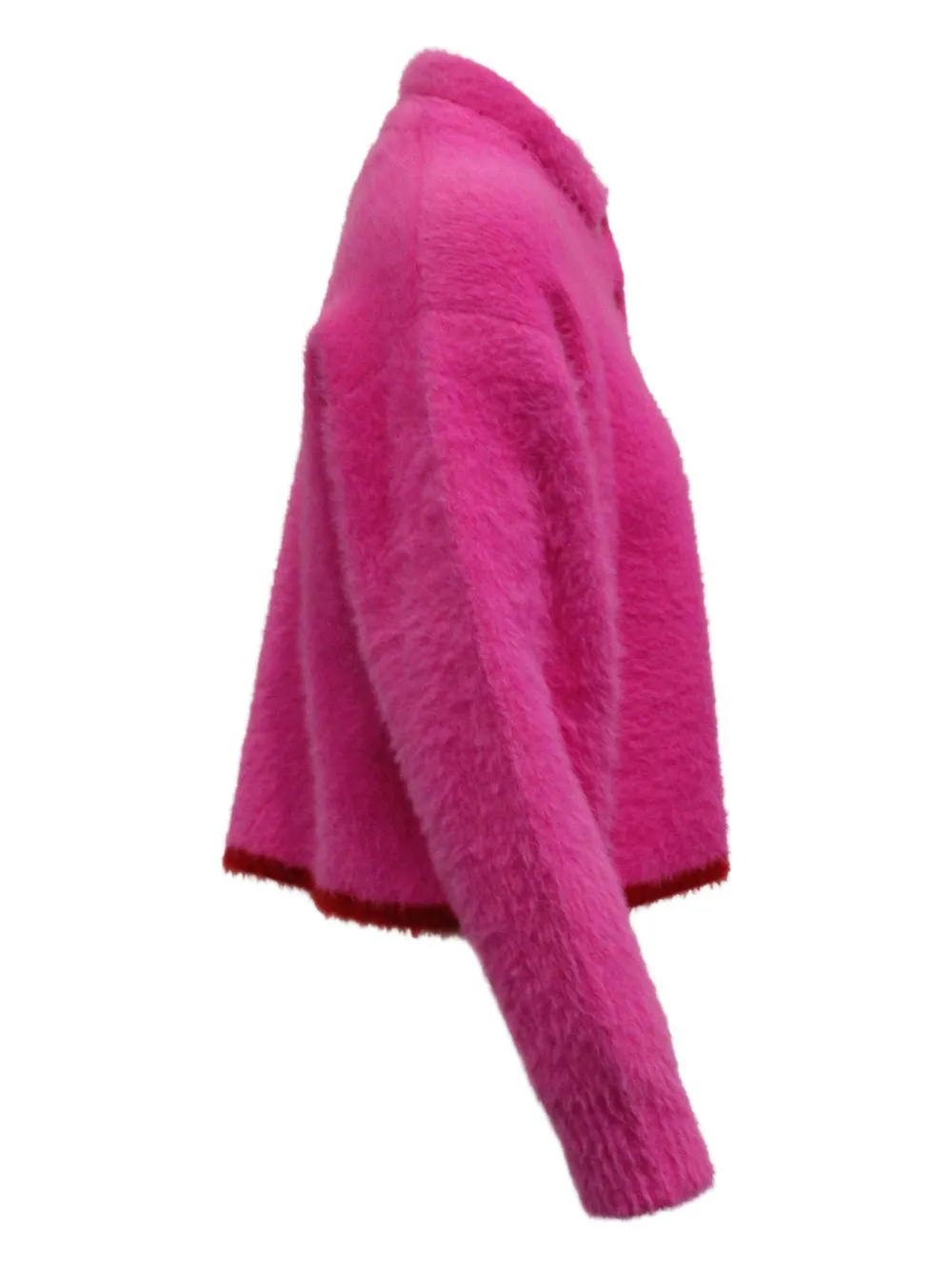 Pre-owned Jacquemus Textured Polo Sweater In Pink
