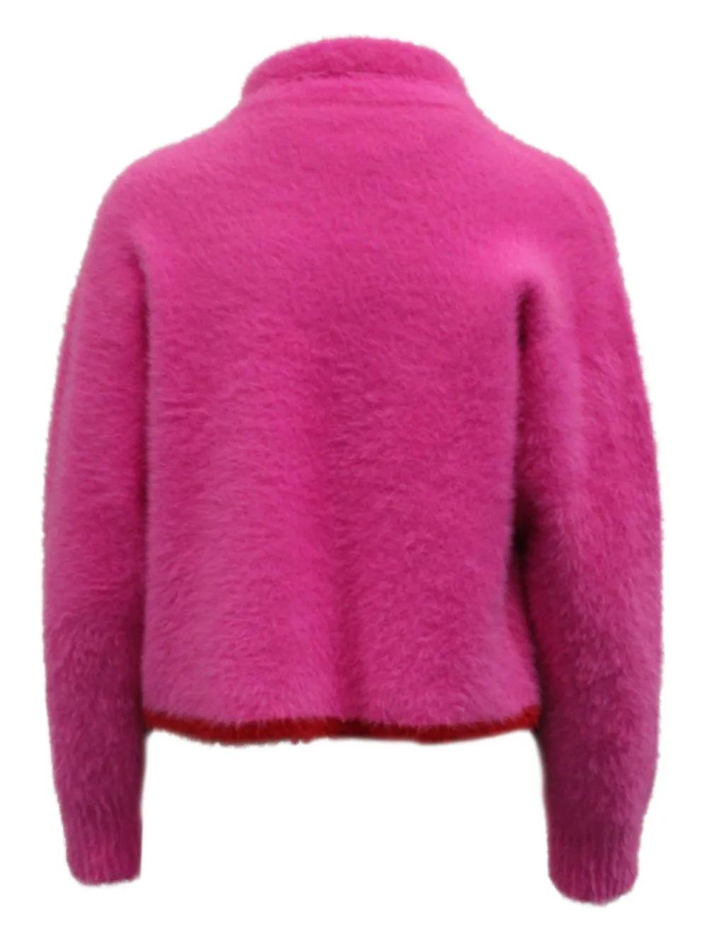 Pre-owned Jacquemus Textured Polo Sweater In Pink