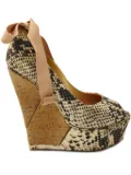 Lanvin Pre-Owned platform wedge pumps - Brown