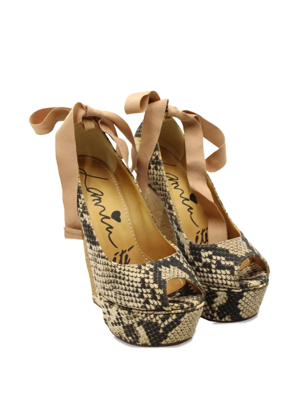 Lanvin Pre-Owned platform wedge pumps - Bruin