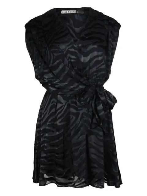 alice + olivia Essie tiger-print dress