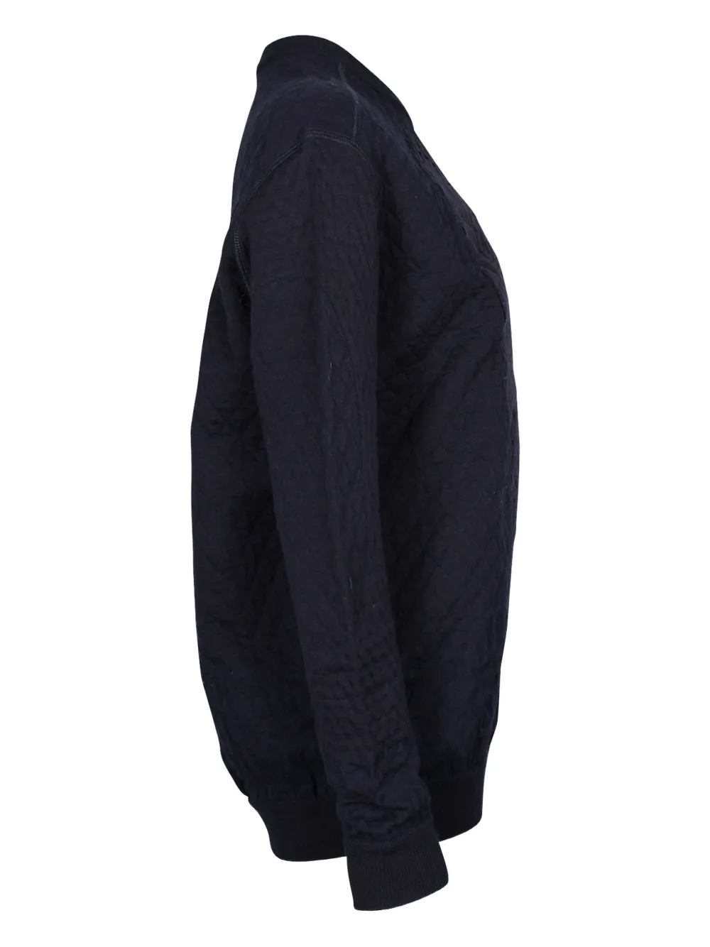 Pre-owned Stella Mccartney Quilted Eagle-embroidered Sweater In Blue