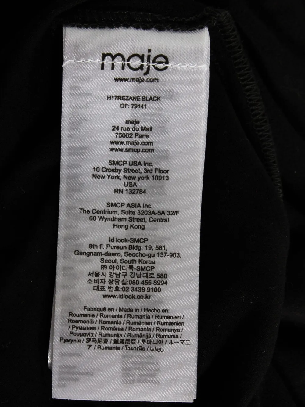 Pre-owned Maje Swiss-dot Pleated Dress In Black