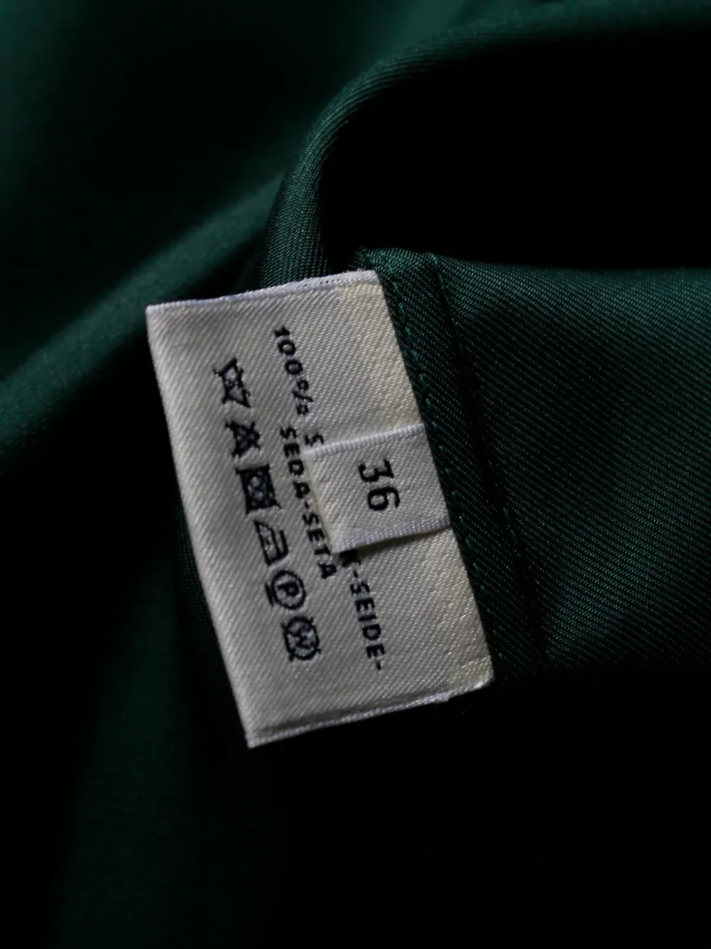 Pre-owned Hermes Silk Belted Shirt In Green