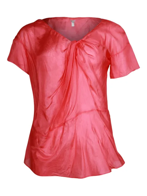 Chloé Vintage draped short-sleeve top