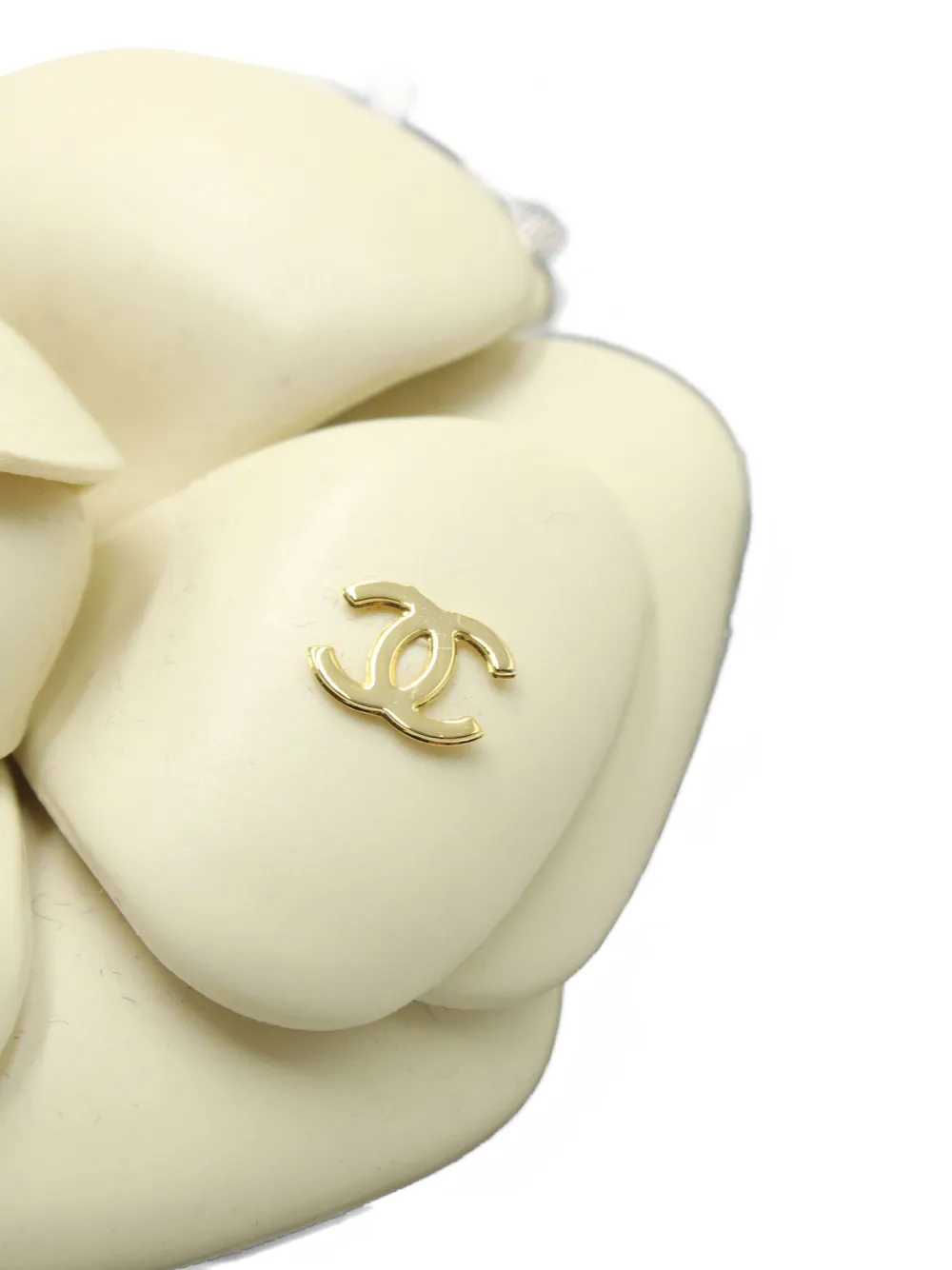 Pre-owned Chanel Camellia-detail Flip Flops In Black