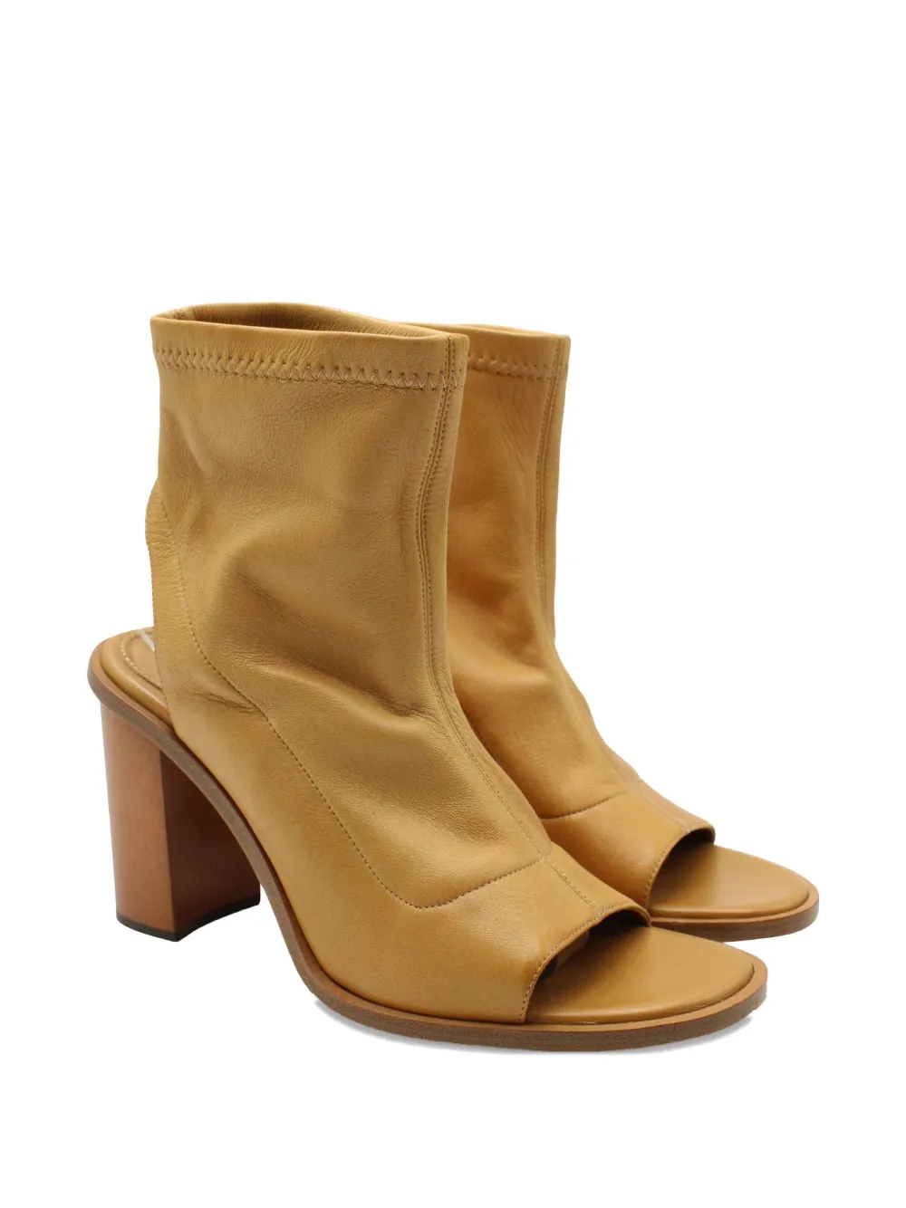 Chloé Vintage cut-out block-heel boots - Bruin