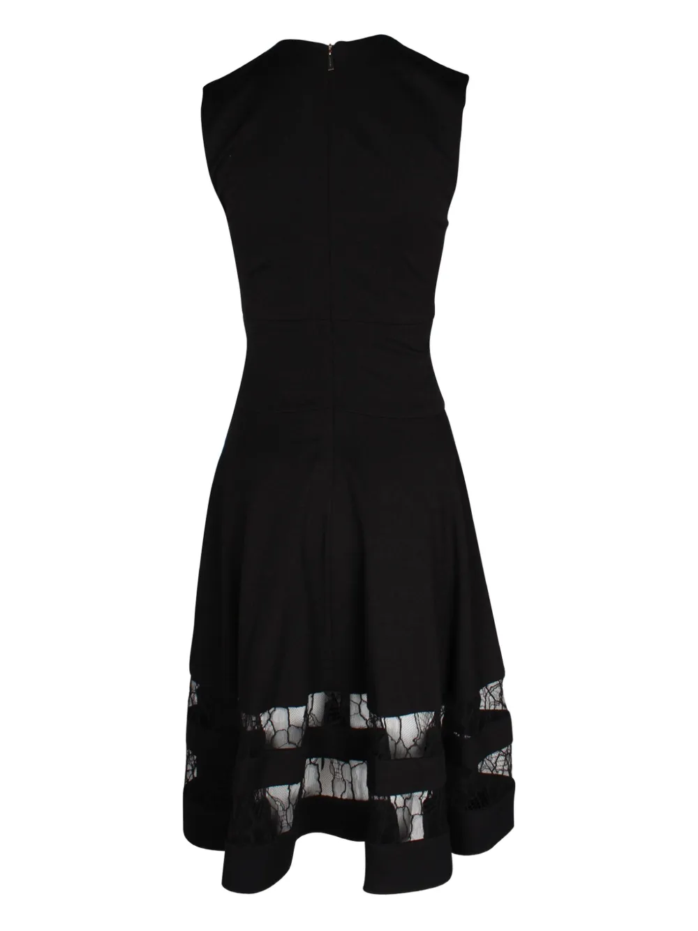 Jason Wu lace-insert A-line dress - Zwart