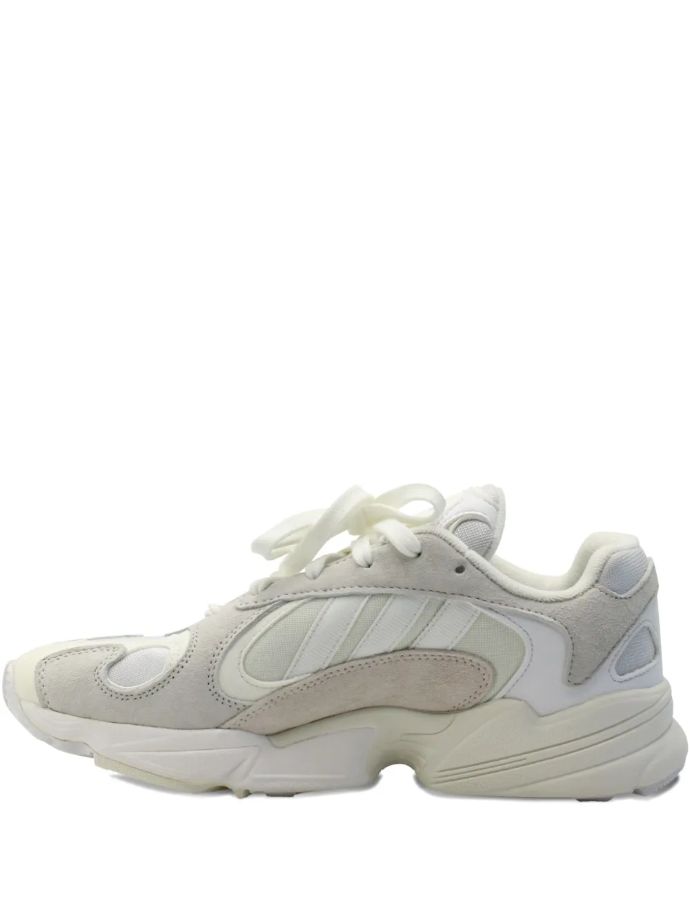 adidas Yung 1 mesh-panelling suede sneakers - Bianco