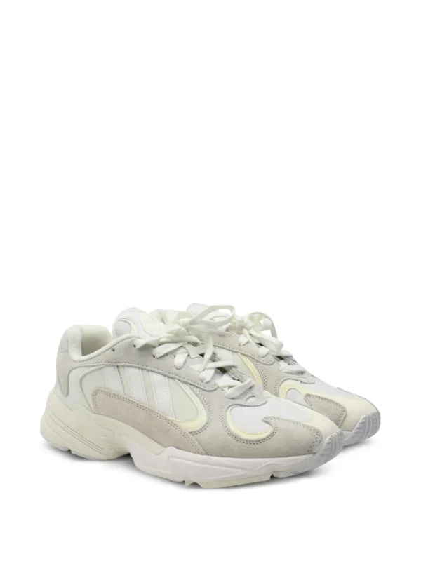 Adidas Yung 1 mesh-panelling Suede Sneakers | White | FARFETCH