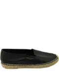 Saint Laurent Pre-Owned leather espadrilles - Black
