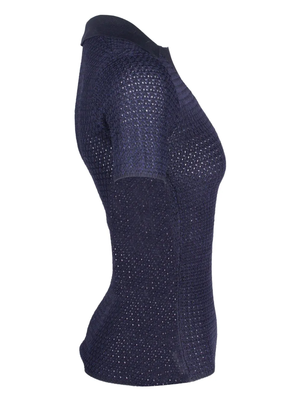 Pre-owned Dion Lee Basket-weave Top In Blue