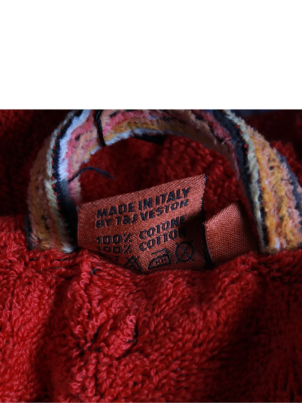 Pre-owned Missoni Striped Hooded Robe In Red