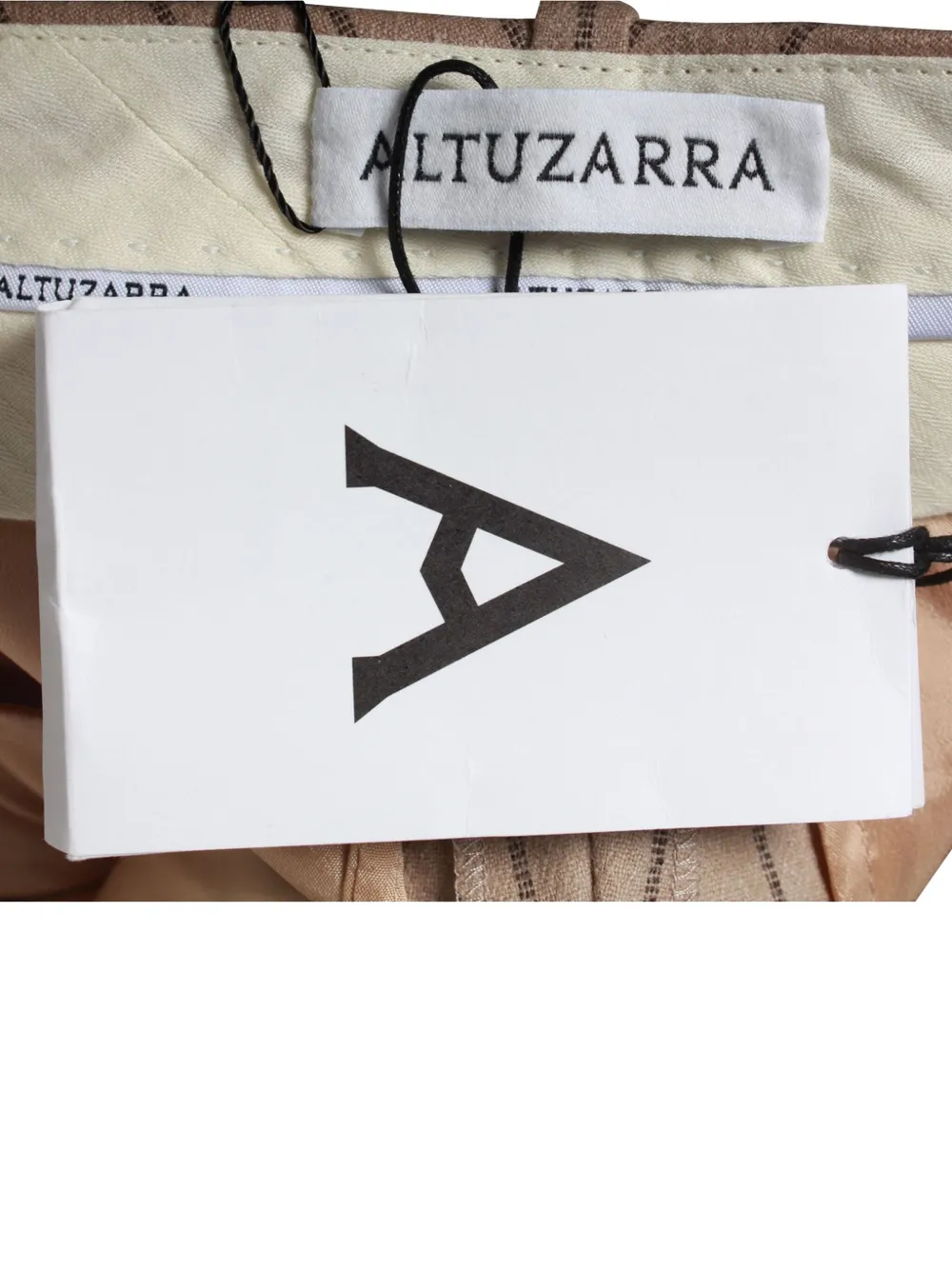 Pre-owned Altuzarra Striped Trousers In Neutral