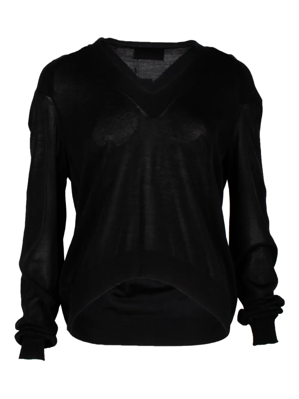 Pre-owned Givenchy V-neck Sweater In Black