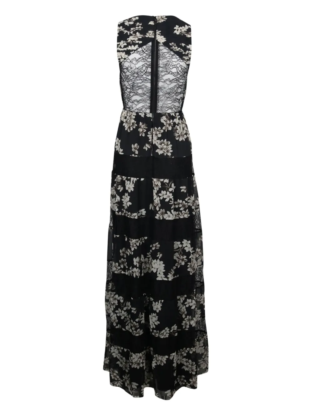 Alice + olivia floral-lace maxi dress - Zwart