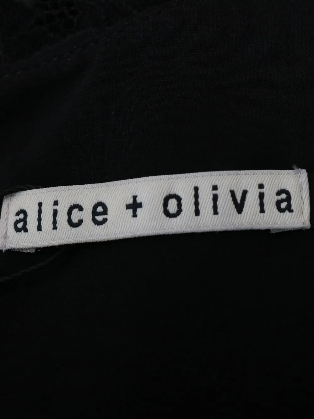 Pre-owned Alice And Olivia Floral-lace Maxi Dress In Black