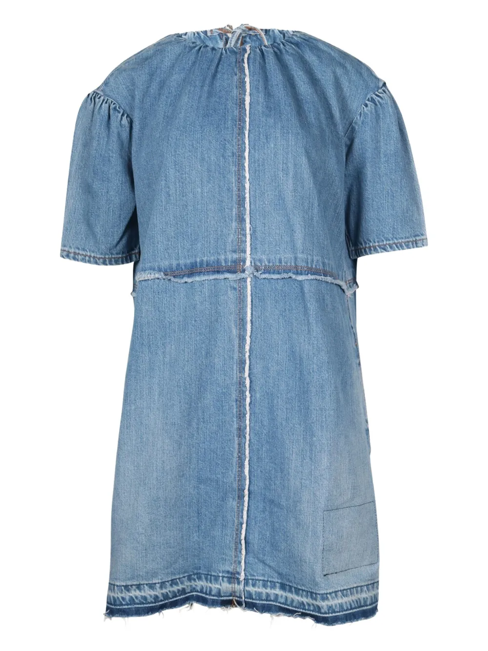 Marc Jacobs Vintage denim raw-edge dress - Blauw