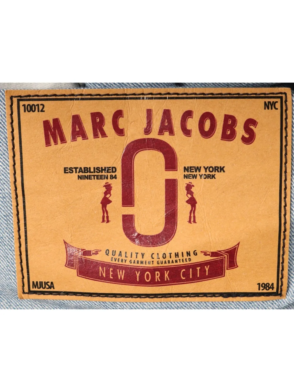 Pre-owned Marc Jacobs Vintage Denim Raw-edge Dress In Blue