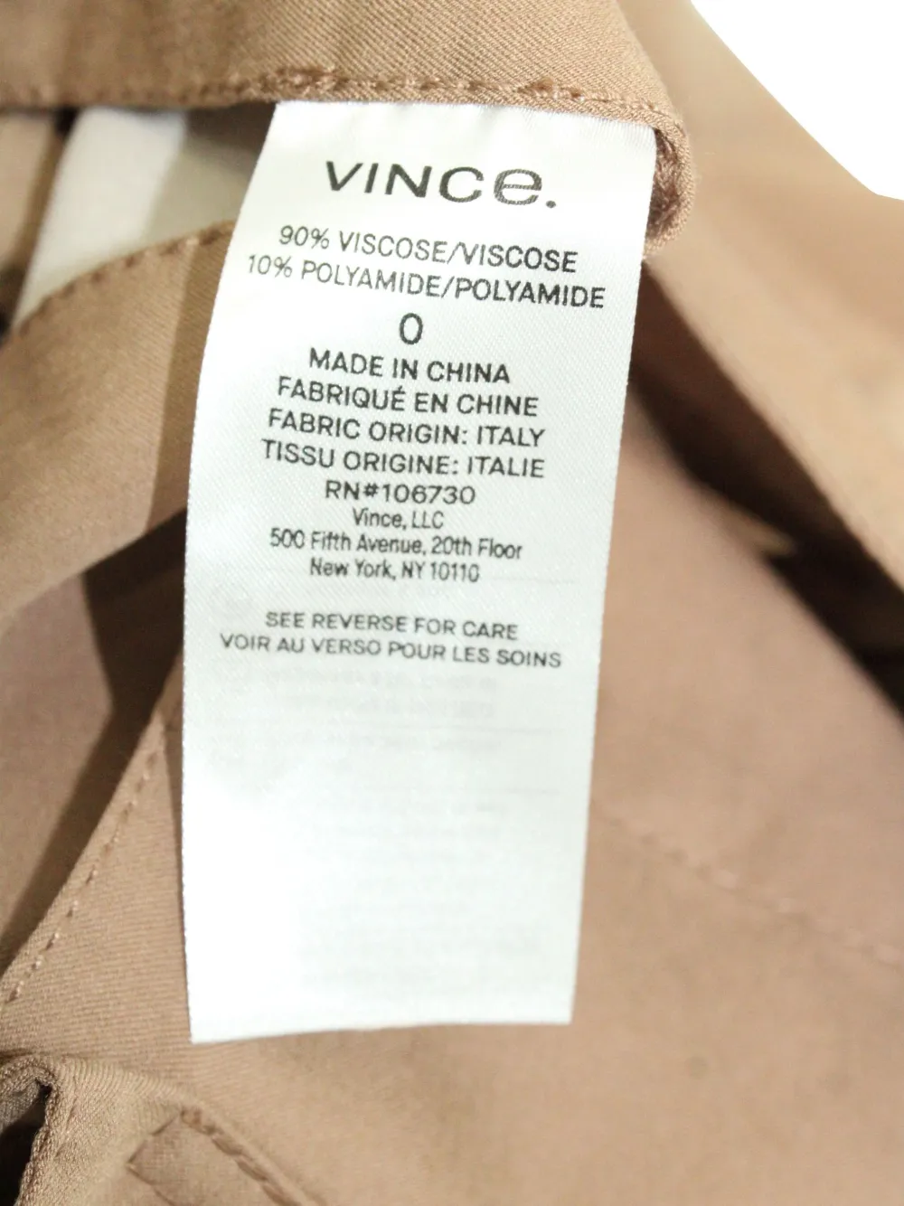 Pre-owned Vince High-waisted Belted Skirt In Brown