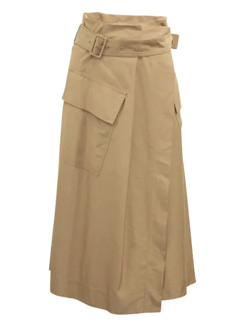 Vince high-waisted belted skirt