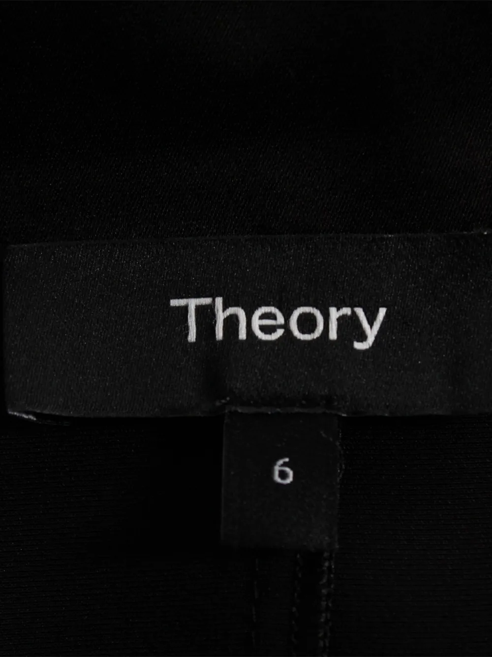 Pre-owned Theory Front-twist Midi Dress In Black