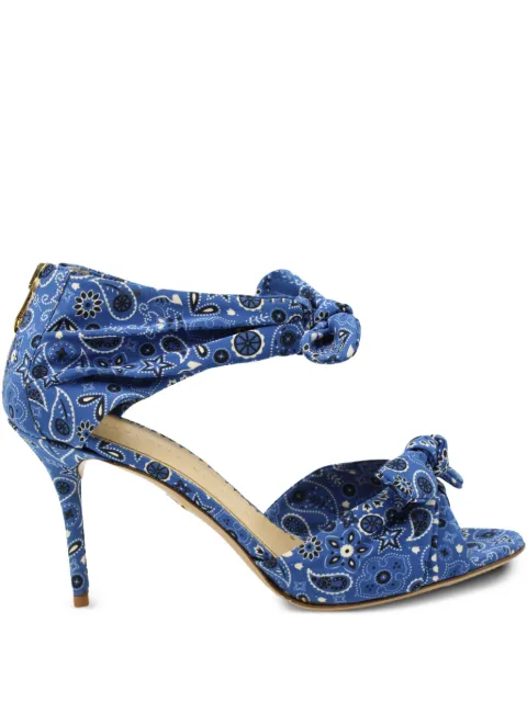 Charlotte Olympia Patty bandana-print sandals