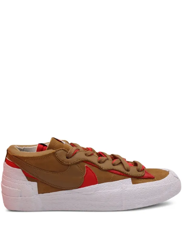 NIKE x SACAI Blazer スエード スニーカー | ブラウン | FARFETCH JP