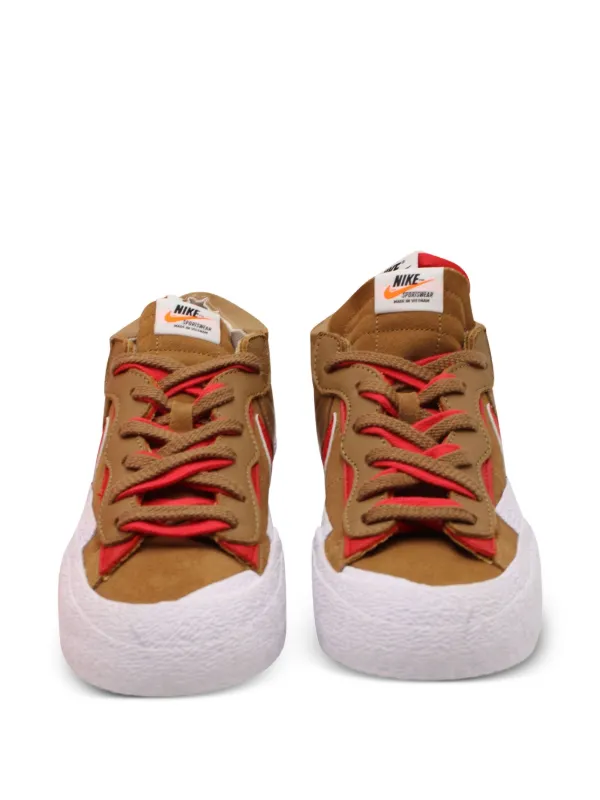 NIKE x SACAI Blazer スエード スニーカー | ブラウン | FARFETCH JP