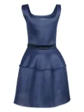 Maje textured sleeveless mini dress - Blue