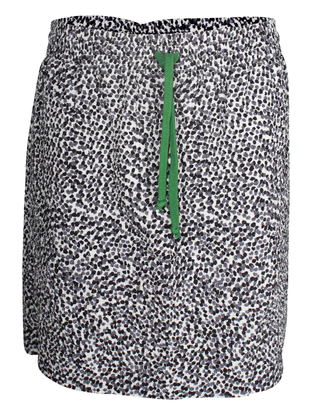 Pre-owned Celine Polka-dot Drawstring Skirt In White