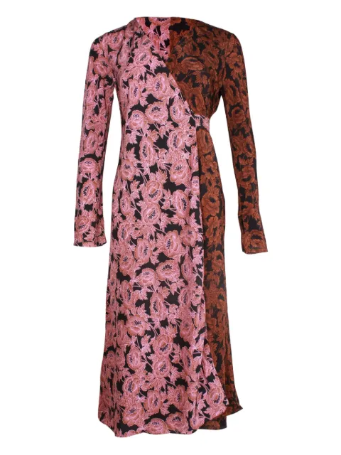 DVF Diane von Furstenberg Tilly Crepe De Chine floral-print wrap midi dress