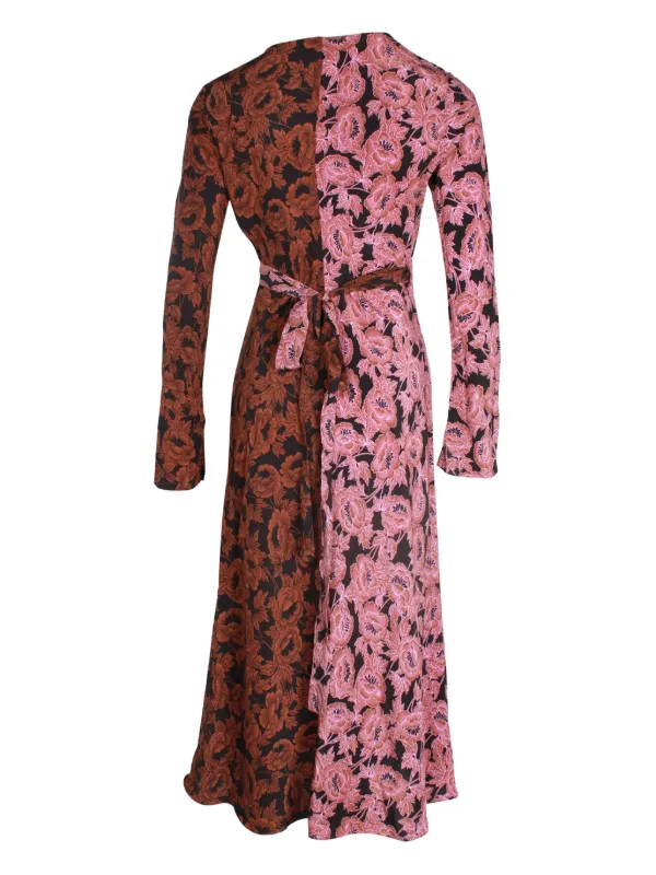 DVF Diane Von Furstenberg Tilly Crepe De Chine floral-print Wrap