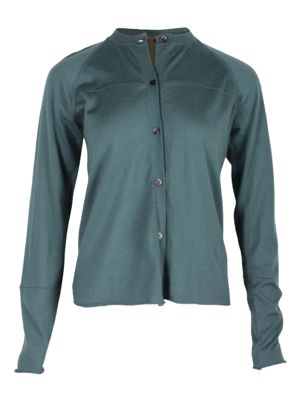 Pre-owned Marni Round-neck Buttoned Cardigan In Blue