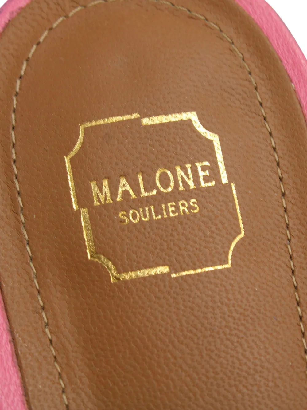 Pre-owned Malone Souliers Maisie Mules In Pink