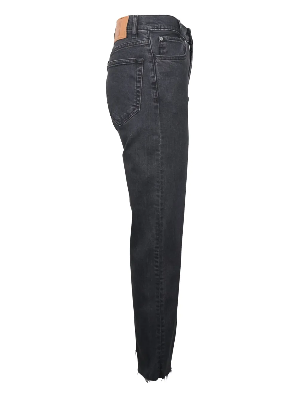 SANDRO raw-hem jeans - Zwart