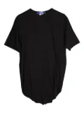 Junya Watanabe MAN gathered-detail T-shirt - Black