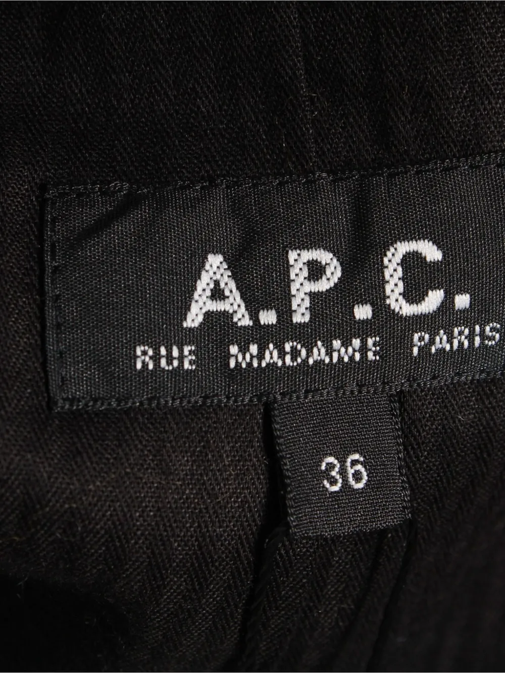 Pre-owned Apc Single-breasted Cotton Blazer In Black