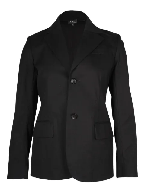 A.P.C. single-breasted cotton blazer