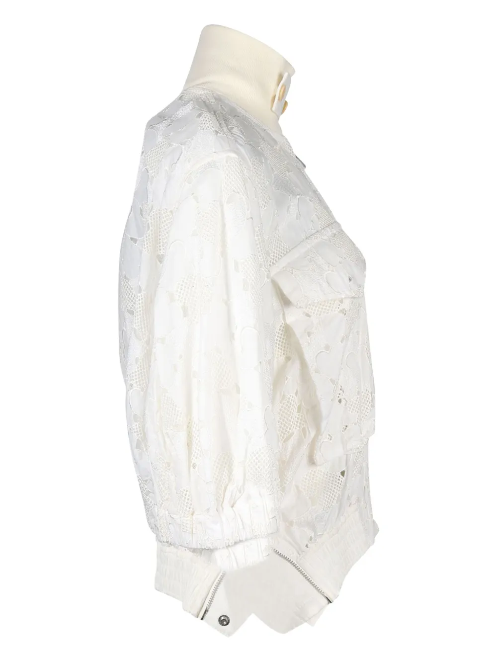 NIKE x SACAI lace bomber jacket | White | Image 1